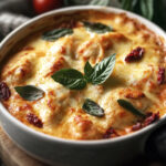 Pasta di pollo cremosa allaglio e parmigiano