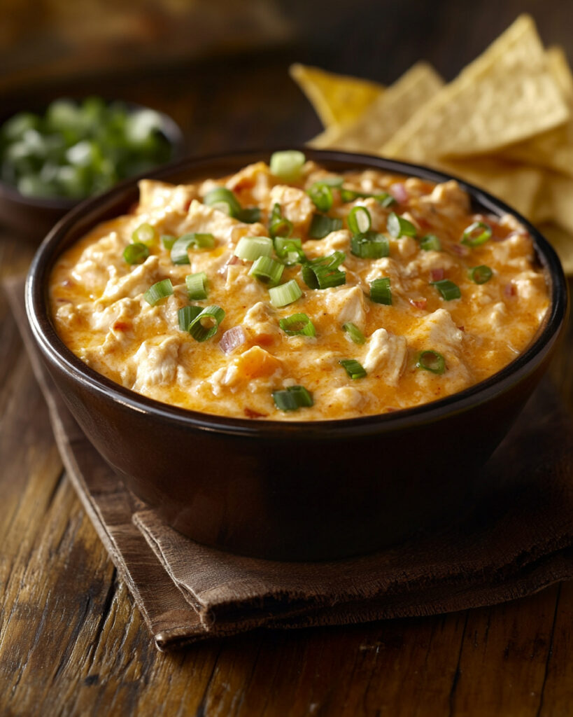 Dip di Queso al Pollo Cajun Piccante