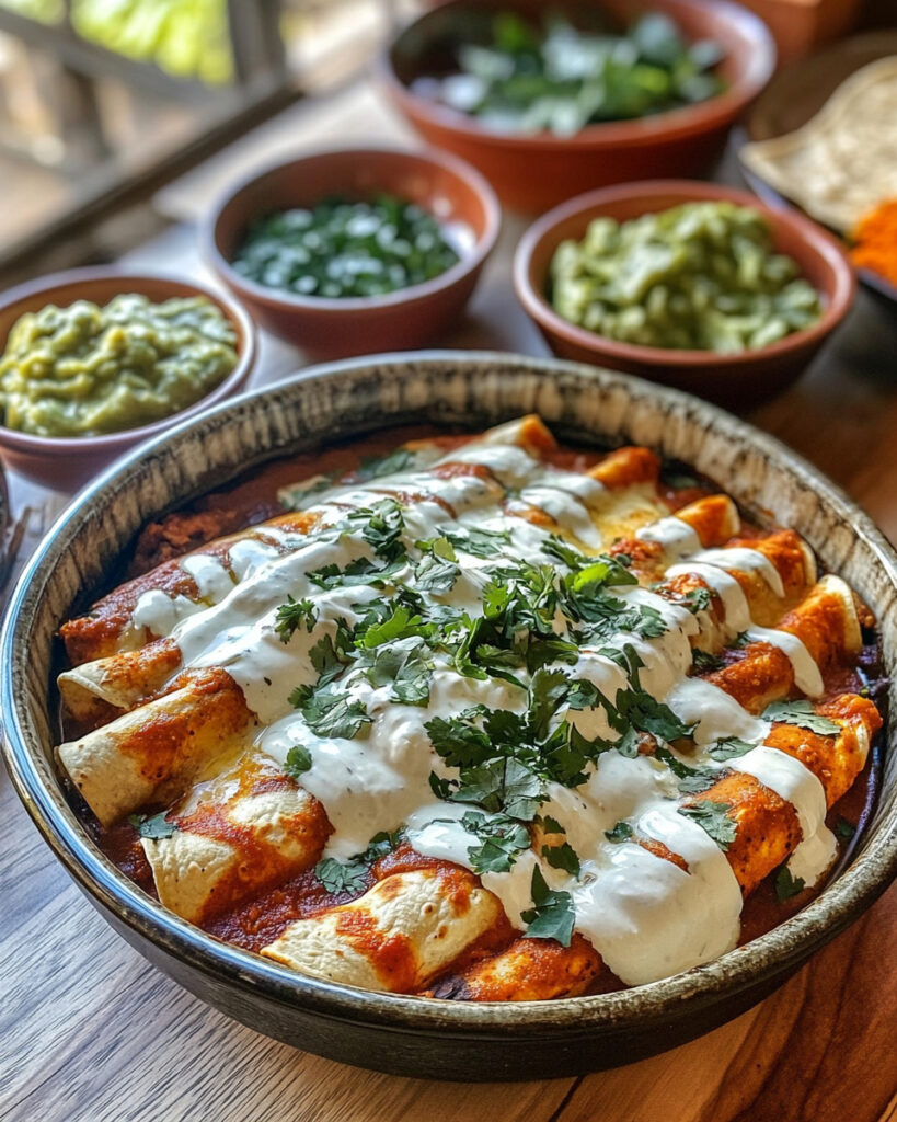 Enchiladas di pollo chipotle affumicato