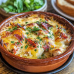 Casseruola di manzo macinato e patate con formaggio