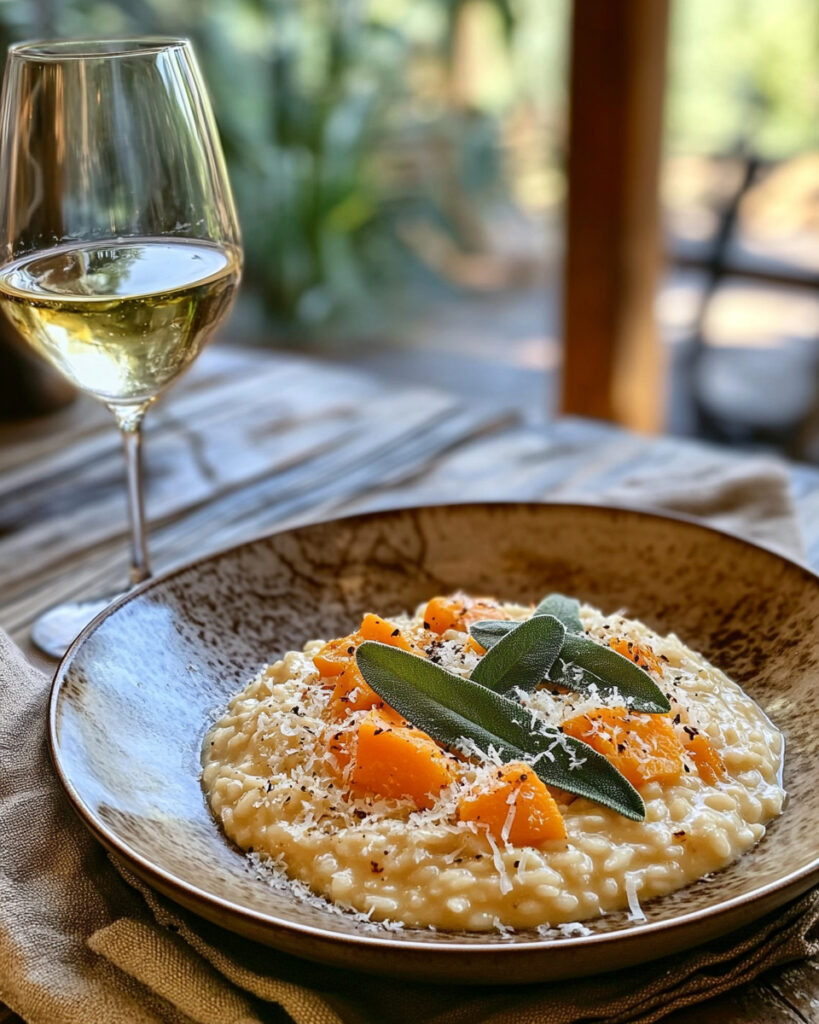 Risotto alla zucca butternut e salvia