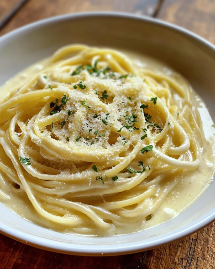 Pasta Alfredo alla zucca cremosa