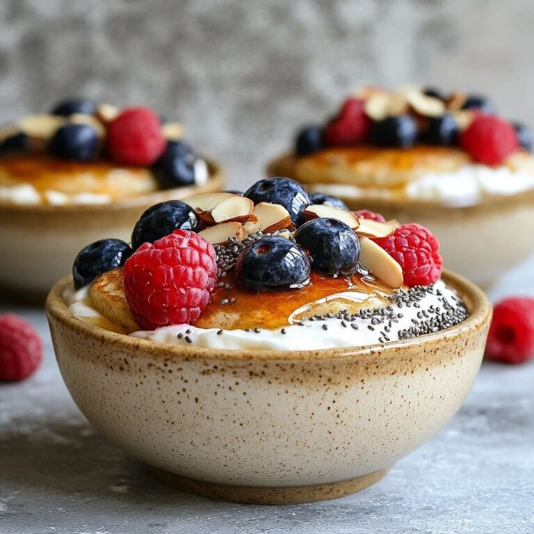 Baked Protein Pancake Bowls