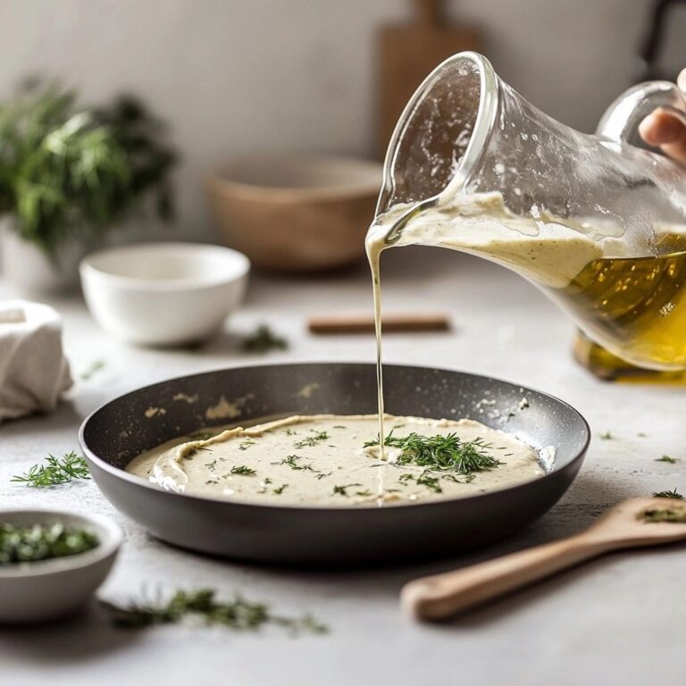 Easy Pourable Flatbread with Herbs recipe