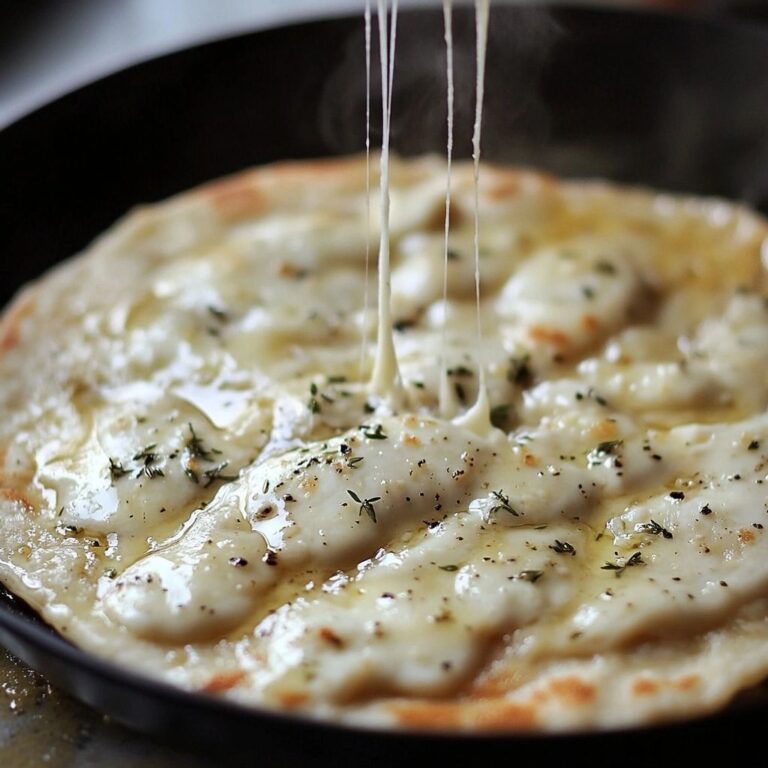 Pourable Flatbread with Cheese and Herbs