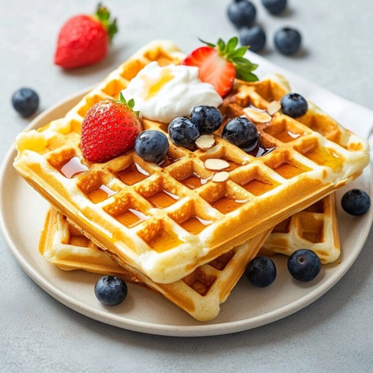 Protein Cottage Cheese Waffles